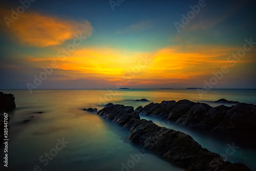 Fototapeta Naklejka Na Ścianę i Meble -  Magnificent Sunset at Karimun Jawa