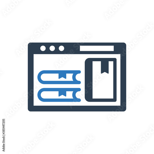 online book library icon 