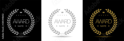 Award icon set