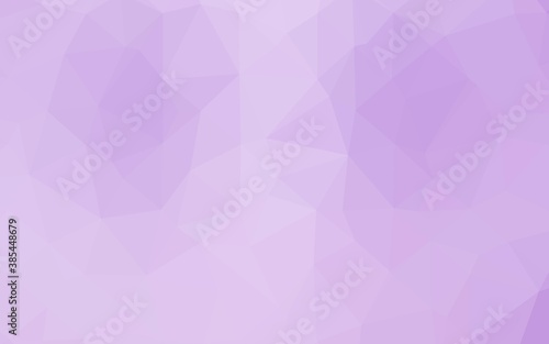 Light Purple vector shining triangular background.