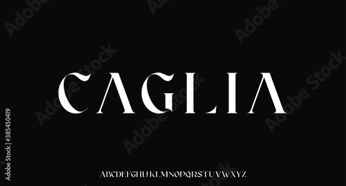 caglia,  the luxury and elegant font glamour style