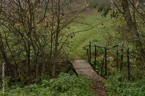 Old bridge over the river.