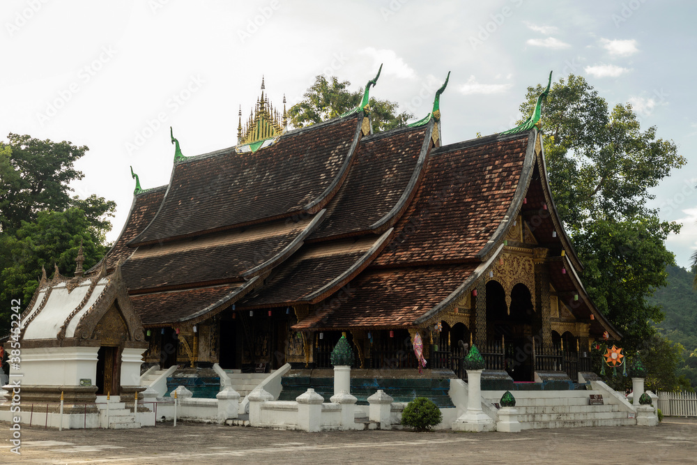 Wat Xieng Thong landmark in Luang Prabang, Laos, Heritage state at Wat Xieng Thong the most popular temple in Luang Prabang, Laos. Wat Xieng Thong landmark in Luang Prabang, Laos, Heritage state at Wat Xieng Thong the most popular temple in Luang Prabang, Laos.