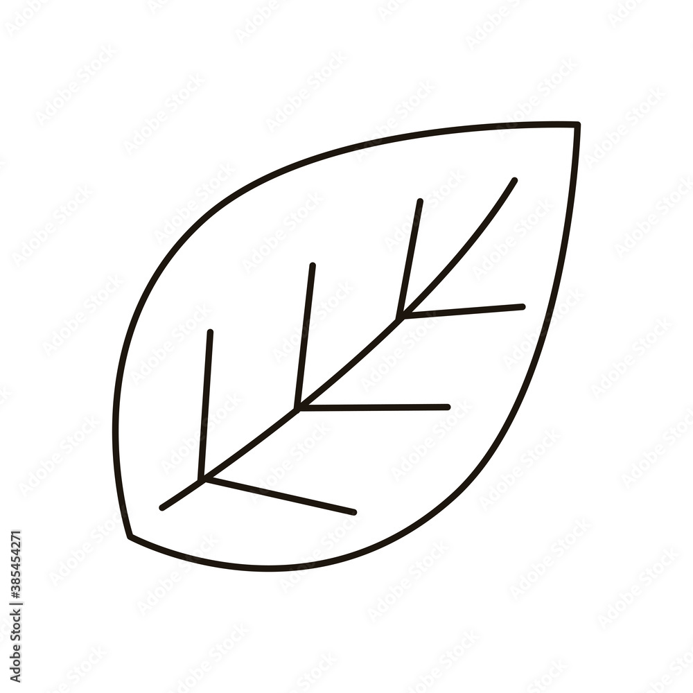 leaf plant ecology line style icon leaf plant ecology line style icon