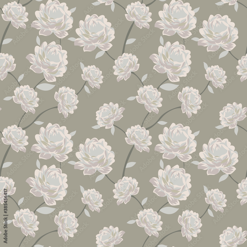 seamless vector flowers pattern on background seamless vector flowers pattern on background