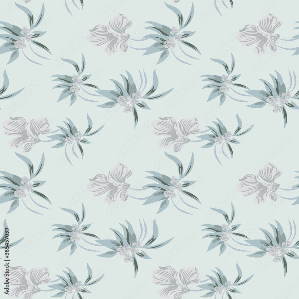 seamless flowers pattern on background seamless flowers pattern on background