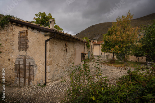 Picturesque landscape in sunny pre-storm weather at Frattura Vecchia. Italy photo