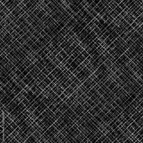 Striped grunge plaid halftone black and white seamless pattern background