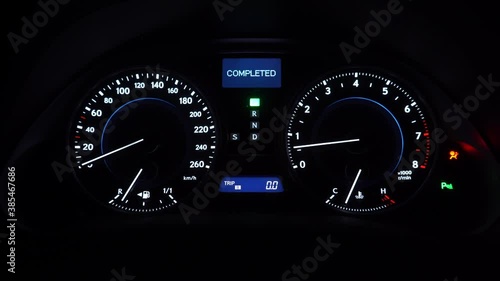 Beautiful dashboard of a Japanese manufacturer