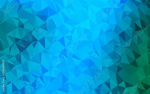 Light Blue, Green vector triangle mosaic cover.