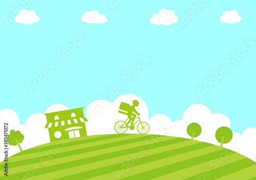 自転車デリバリー