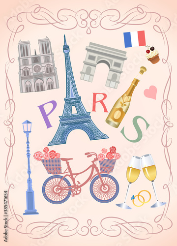 illustration  of Paris