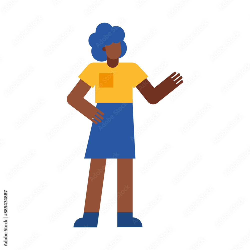 black woman cartoon vector design