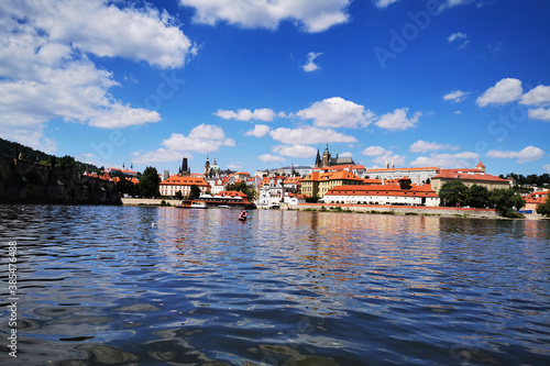 Prague castle from the Vltava river