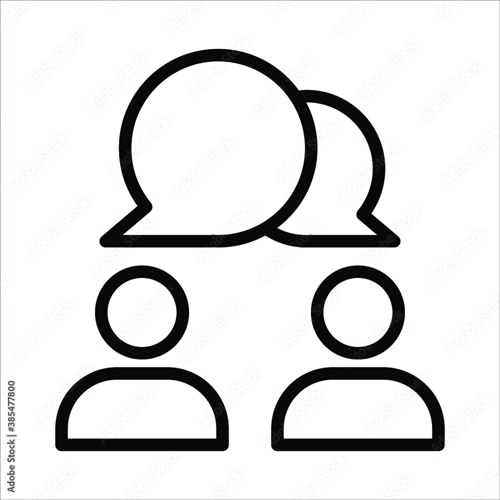 Chat, speak sign, talk icon Communication concept Chat, speak sign, talk icon Communication concept