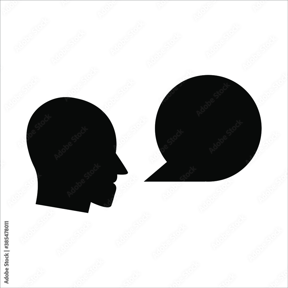 Chat, speak sign, talk icon Communication concept Chat, speak sign, talk icon Communication concept