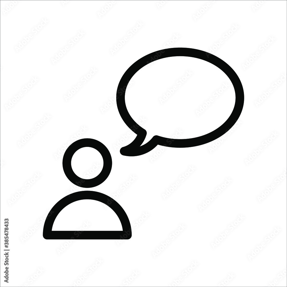 Chat, speak sign, talk icon Communication concept Chat, speak sign, talk icon Communication concept