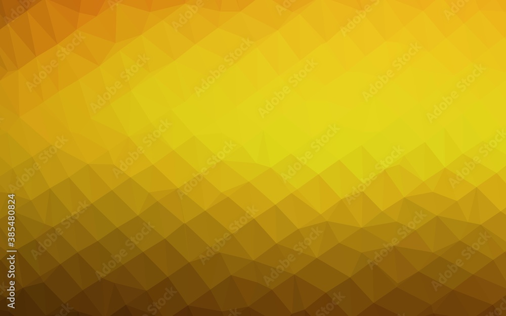 Light Orange vector polygon abstract layout. Light Orange vector polygon abstract layout.