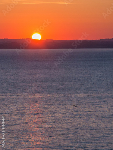 Coucher de soleil sur la rade de Brest