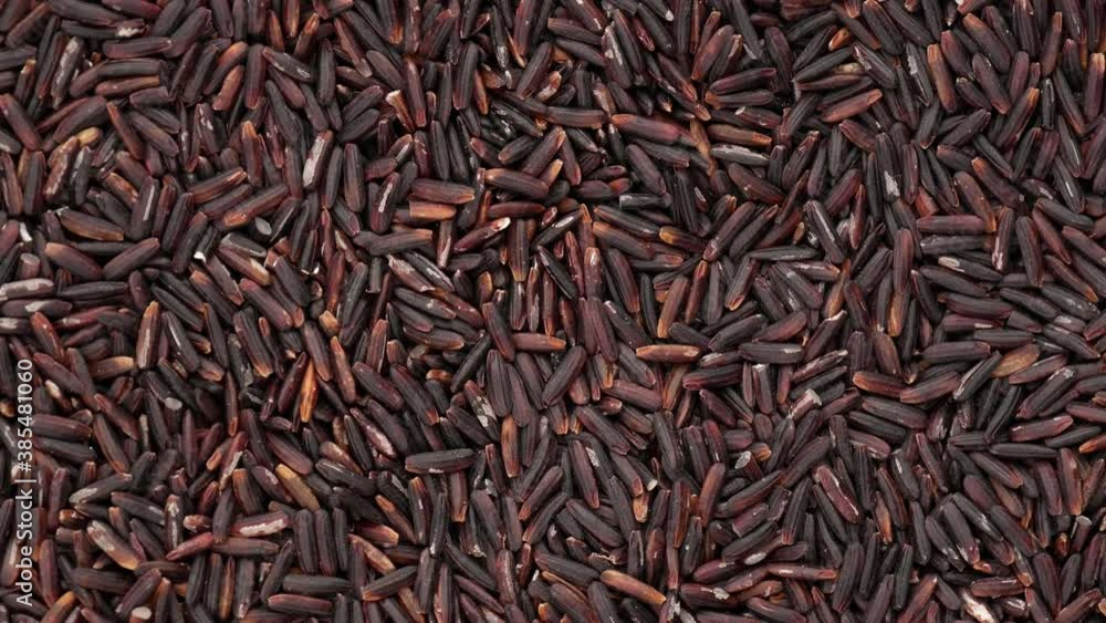 Black rice, rotation. Useful rice groats. Black rice, rotation. Useful rice groats.