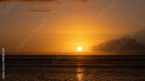Sunset on the Indian Ocean, at Saint Gilles les Bains © Gnac49