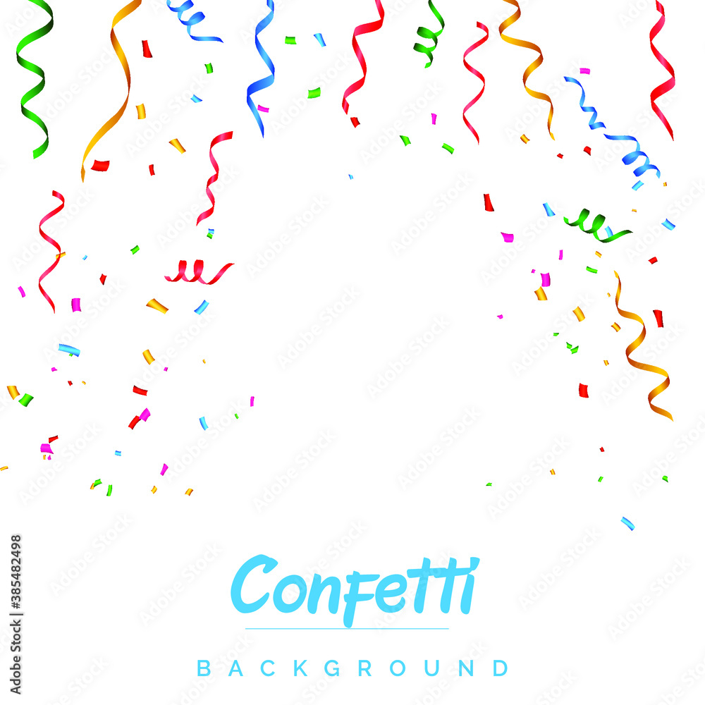 Bright colorful vector confetti background. Eps10 vector illustration