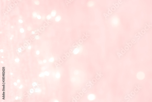 abstract background. light pink blurry lights. bokeh. texture. christmas, new year, holiday
