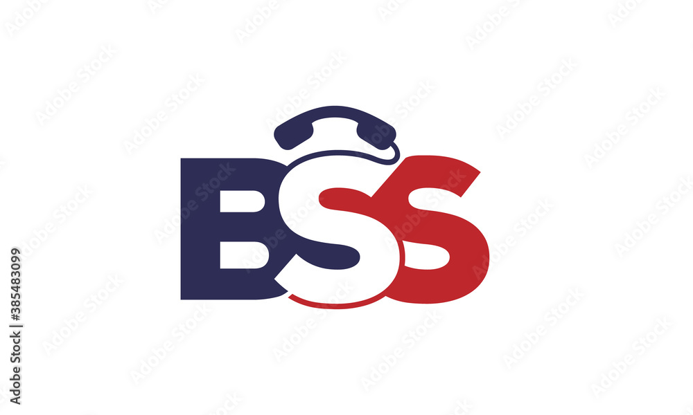 BSS And Phone Vector Logo Design Inspirations Stock Vector | Adobe Stock