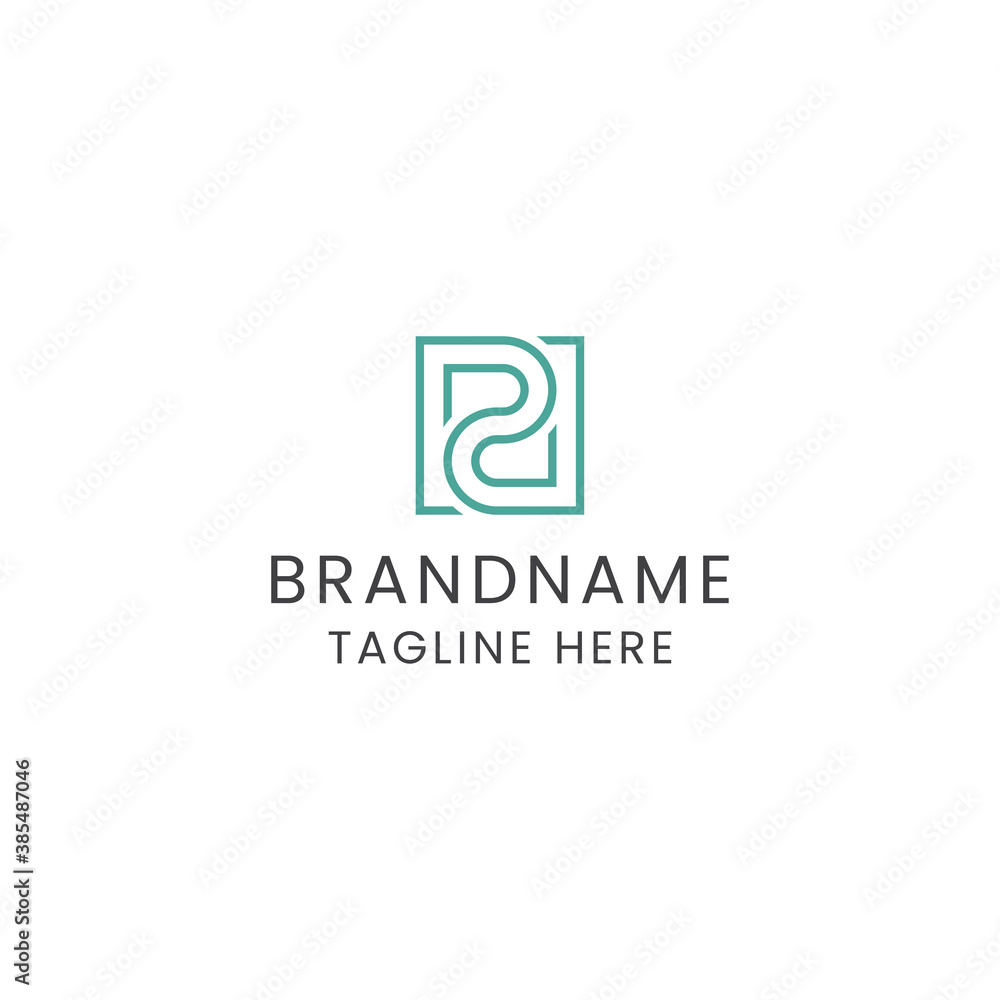 Letter PD initial logo icon design template vector