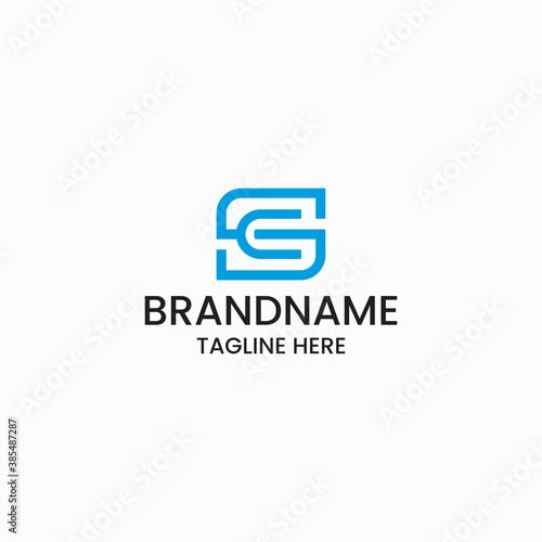 Letter SC Logo icon design template vector