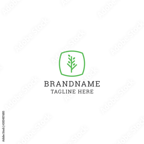 Nature logo icon design template vector