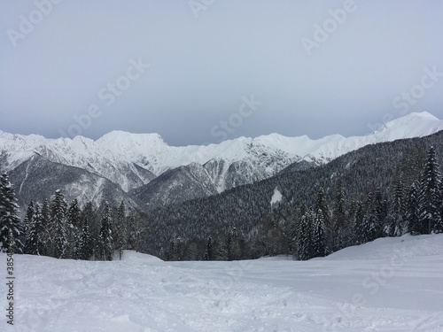 snow covered mountains © nikanorova1980