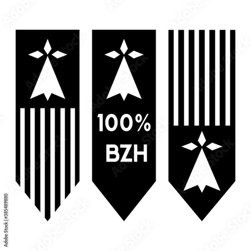 Obraz na plátně Bretagne, Logo breton, breizh,  100%