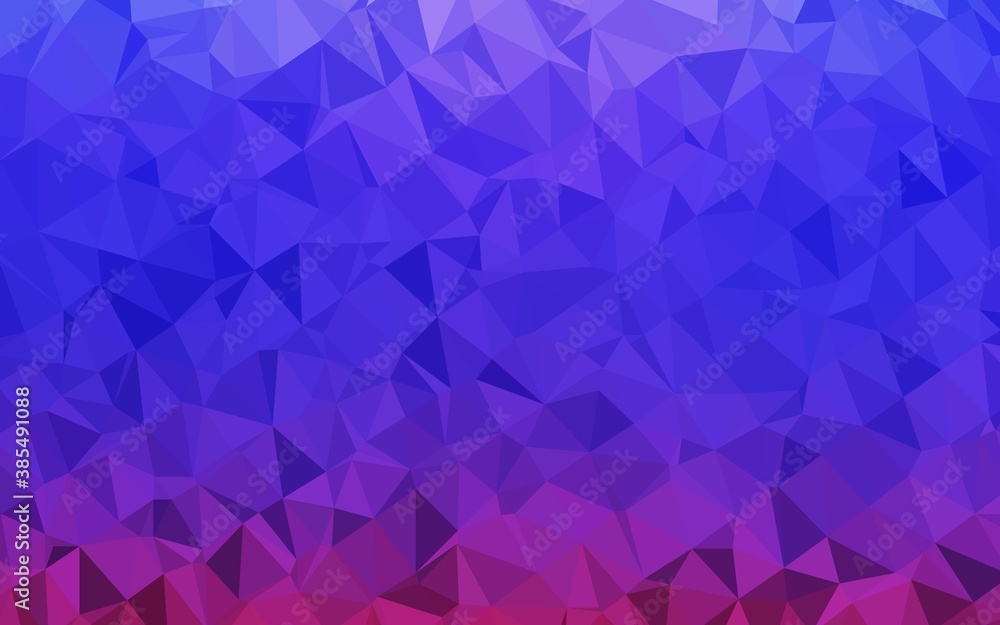 Light Pink, Blue vector triangle mosaic template. Light Pink, Blue vector triangle mosaic template.