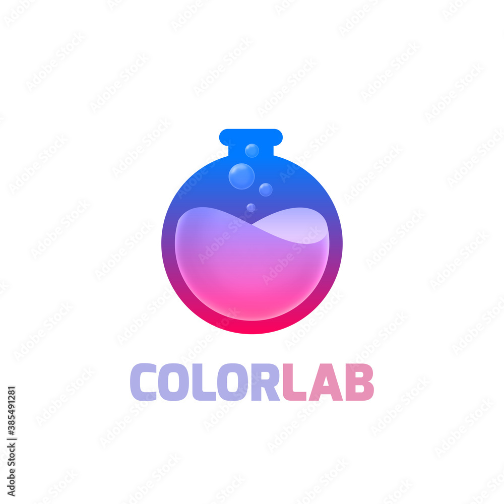 Obraz premium Color lab logo template
