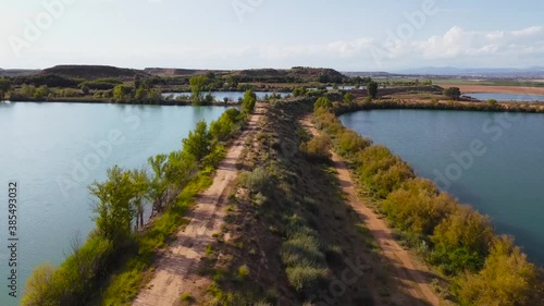 Wallpaper Mural Aerial view of some lakes during the morning in nature Torontodigital.ca