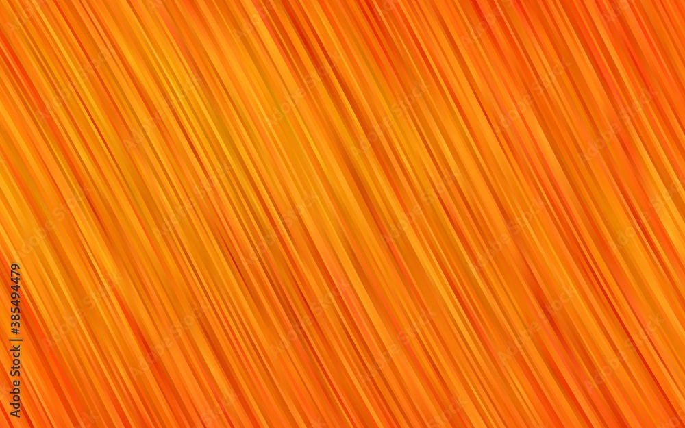 Fototapeta Light Orange vector background with curved circles.