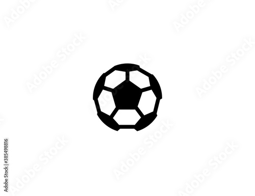 Football ball vector icon. Soccer championship stadium game flat symbol illustration © photosynthesis