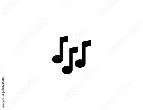 Musical notes vector icon