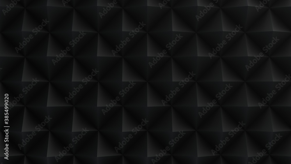 Obraz premium 3D rendered image of a geometrical abstract background consisting of pyramid shaped object with 3D lighting
