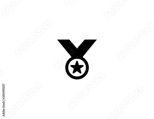 Sports medal vector flat icon