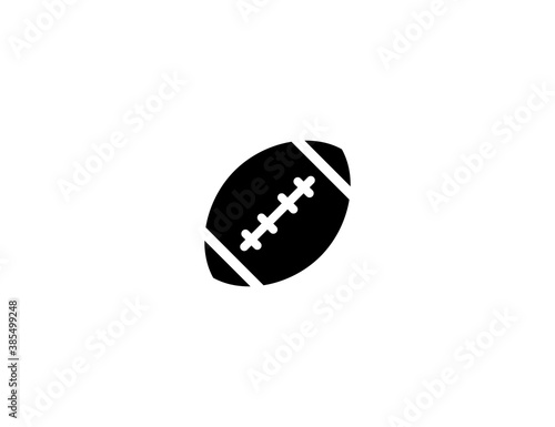 American football ball vector. Sport icon vector flat symbol illustration isolated - Vector