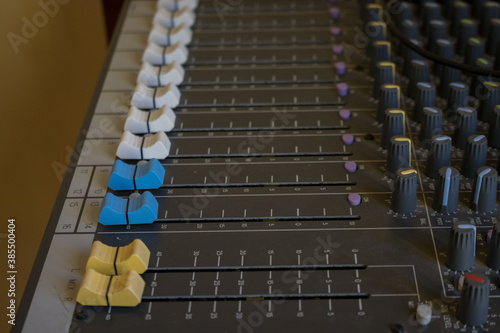 Mesa de mezcla de audio