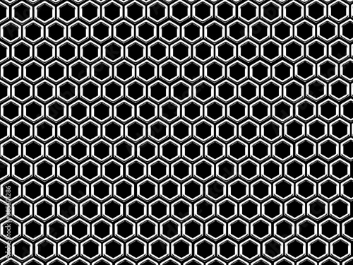 Beautiful hexagonal texture illustration