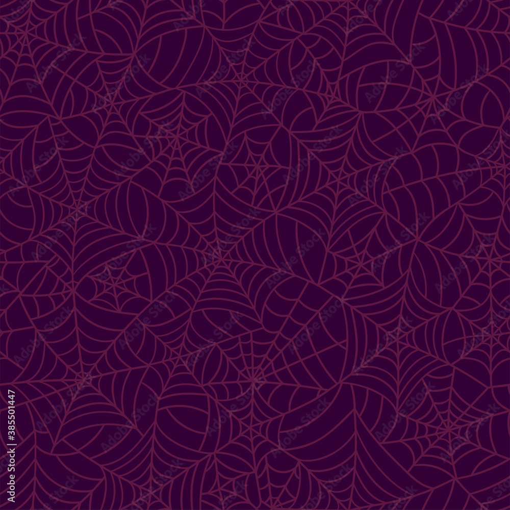 Interwoven hand drawn spider web seamless pattern, great as Halloween background, textiles, banners, wallpapers - vector design Interwoven hand drawn spider web seamless pattern, great as Halloween background, textiles, banners, wallpapers - vector design