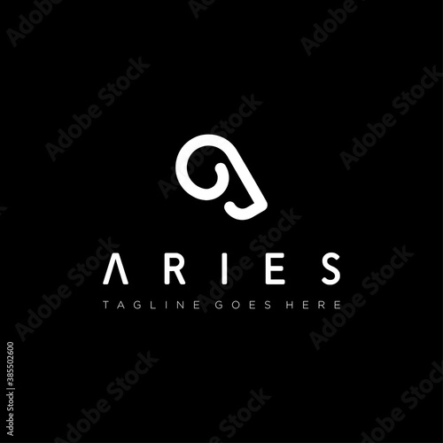 goat head drawing art logo abstract design inspiration