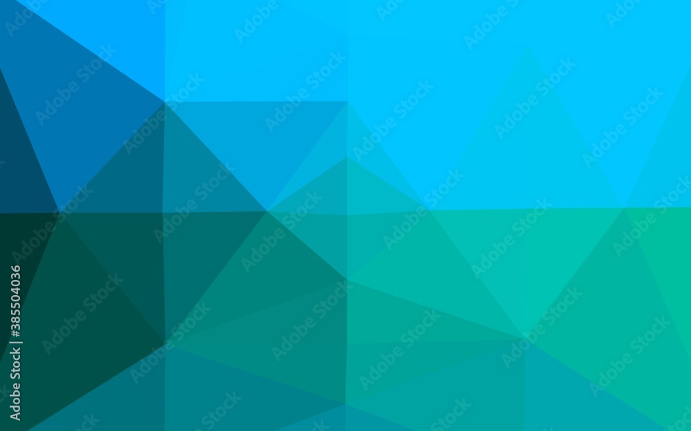Light Blue, Green vector polygonal template. Light Blue, Green vector polygonal template.