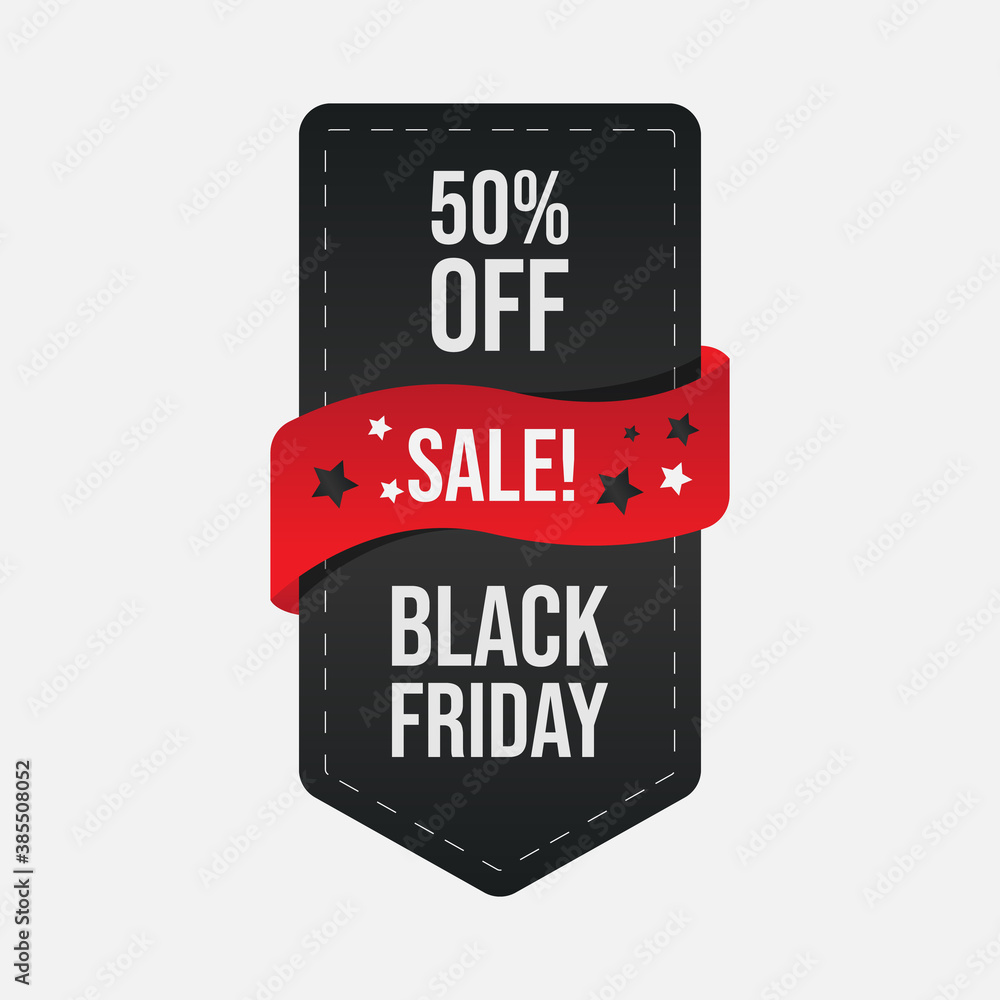 Fototapeta premium Black Friday Sale banner vector image