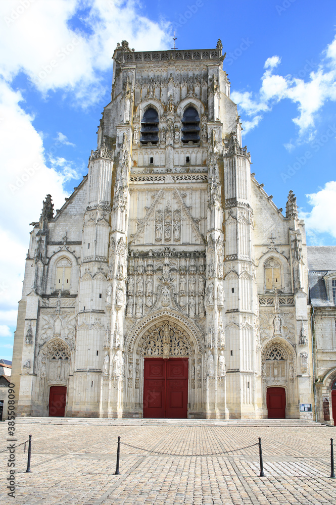 The gothic church in Saint-Riquier, France