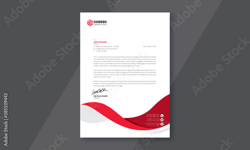 Business Letterhead Vector Art Design Template